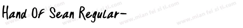 Hand Of Sean Regular字体转换